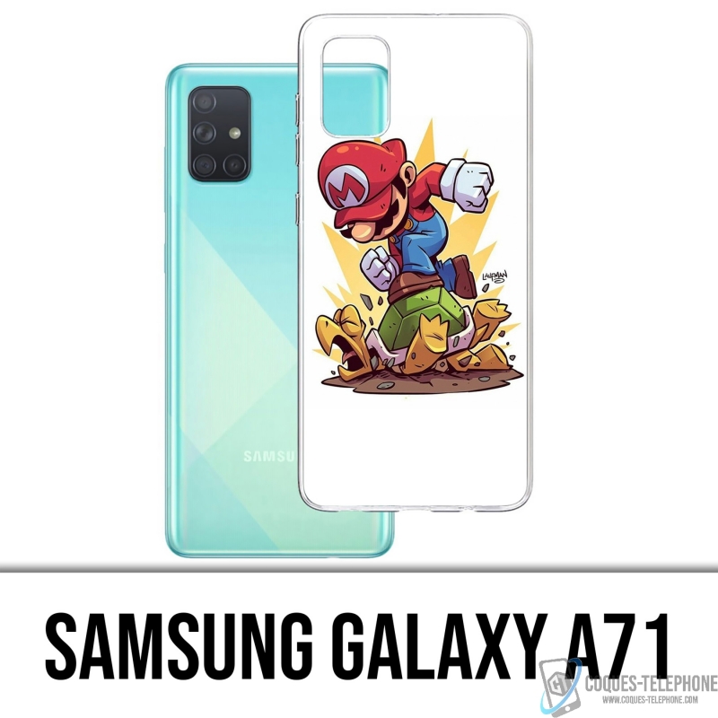 Funda Samsung Galaxy A71 - Tortuga de dibujos animados de Super Mario