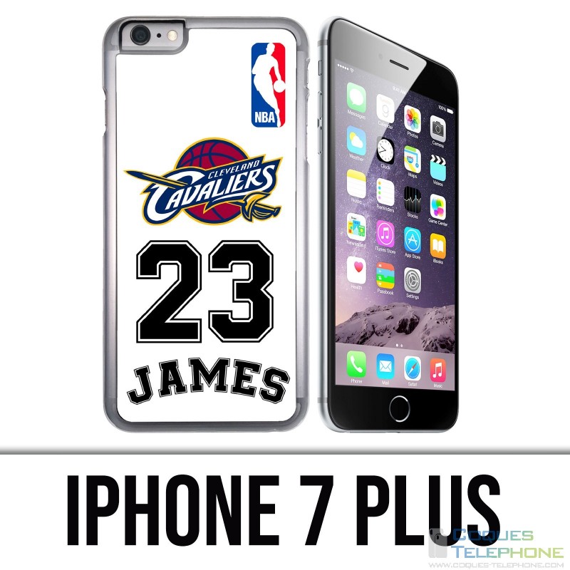 Coque iPhone 7 Plus - Lebron James Blanc