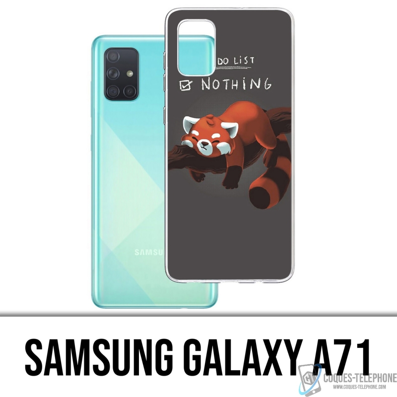 Funda Samsung Galaxy A71 - Lista de tareas Panda Roux