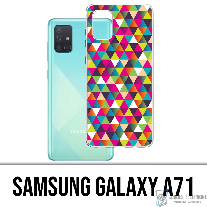 Coque Samsung Galaxy A71 - Triangle Multicolore