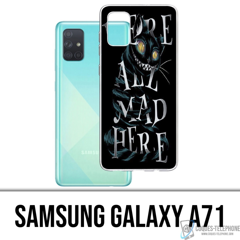 Coque Samsung Galaxy A71 - Were All Mad Here Alice Au Pays Des Merveilles