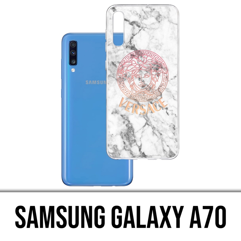 Custodia per Samsung Galaxy A70 - Versace White Marble