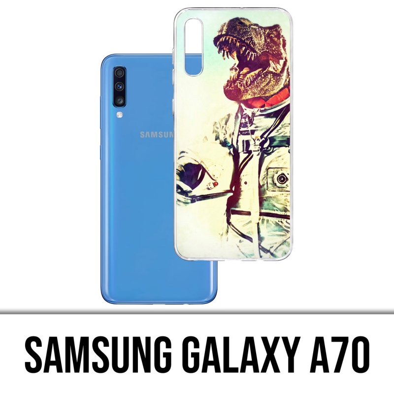 Custodia per Samsung Galaxy A70 - Dinosauro Animal Astronaut