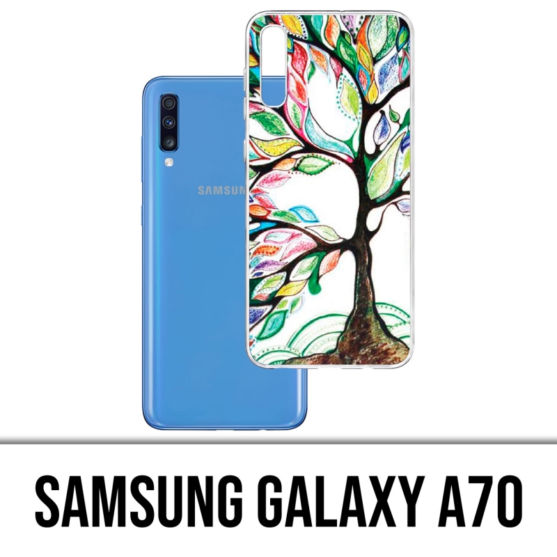 Coque Samsung Galaxy A70 - Arbre Multicolore