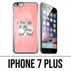 Custodia iPhone 7 Plus - Love Message Moon Back