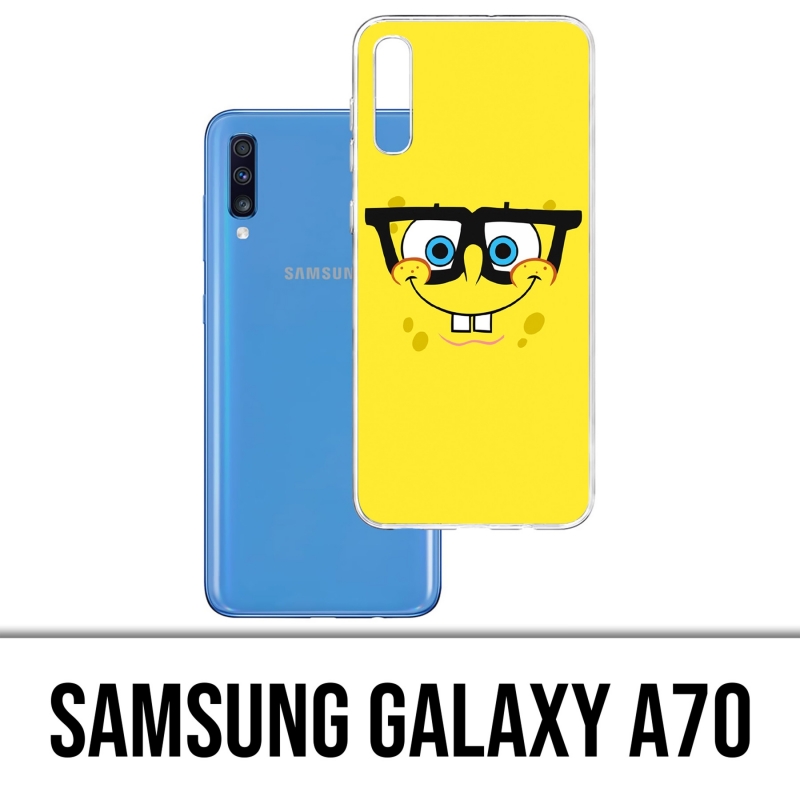 Custodia per Samsung Galaxy A70 - Occhiali SpongeBob