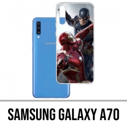Samsung Galaxy A70 Case - Captain America gegen Iron Man Avengers