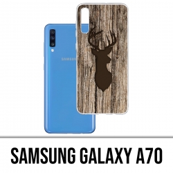 Coque Samsung Galaxy A70 - Cerf Bois