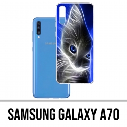 Funda Samsung Galaxy A70 - Ojos azules de gato