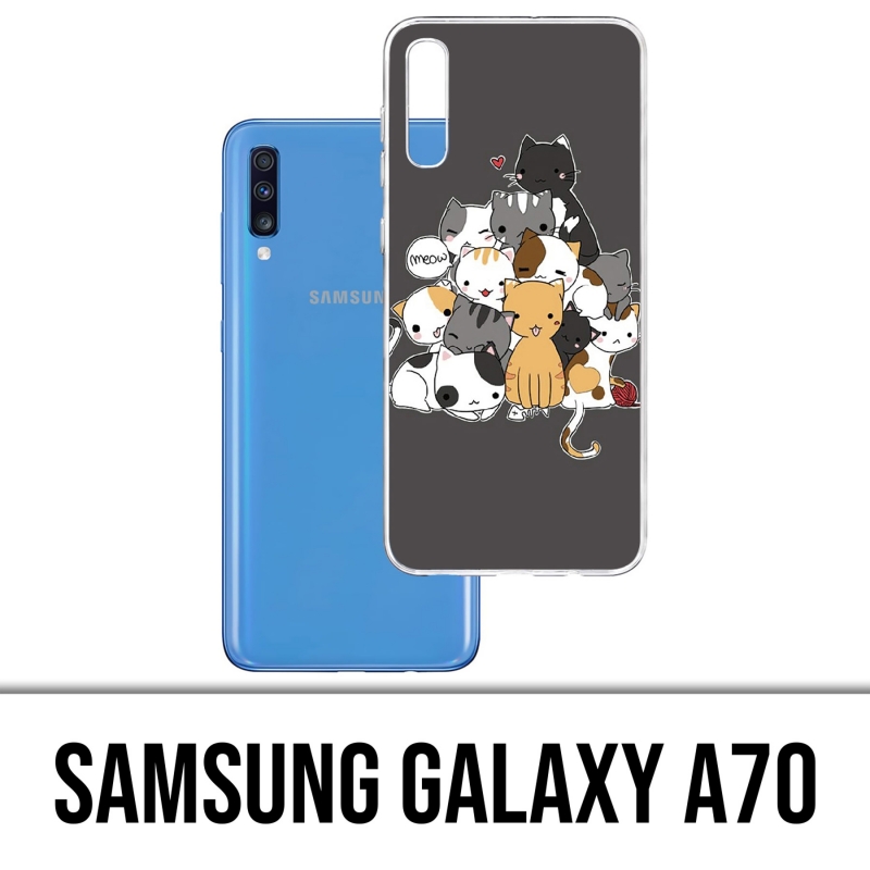 Coque Samsung Galaxy A70 - Chat Meow