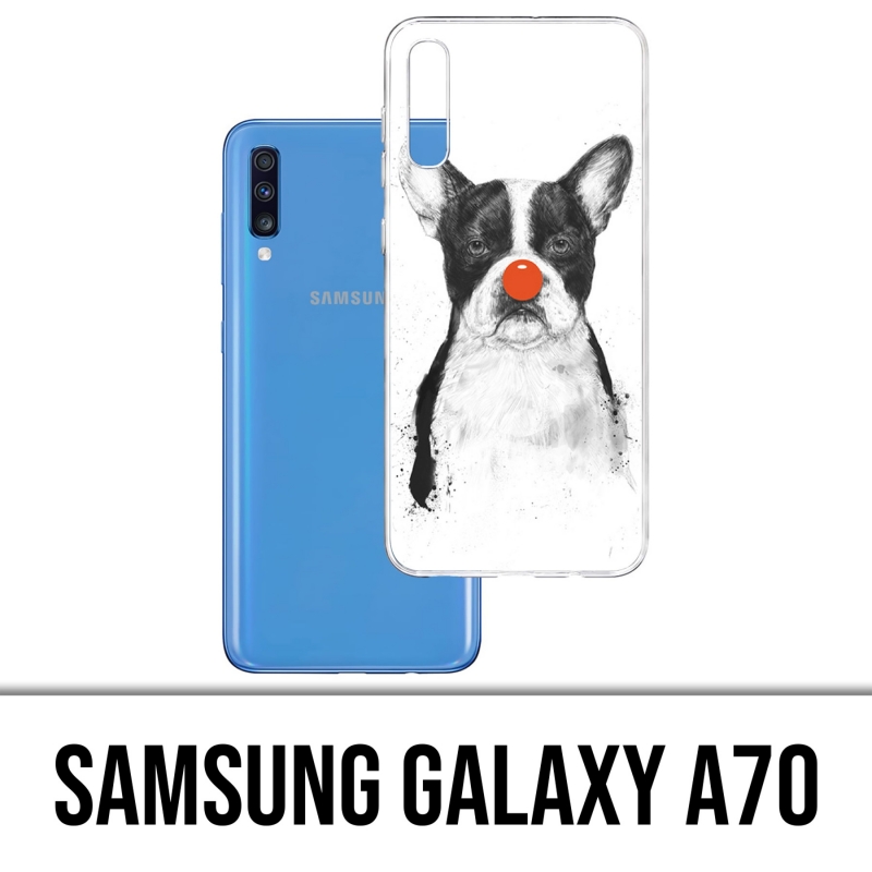 Samsung Galaxy A70 Case - Clown Bulldog Dog