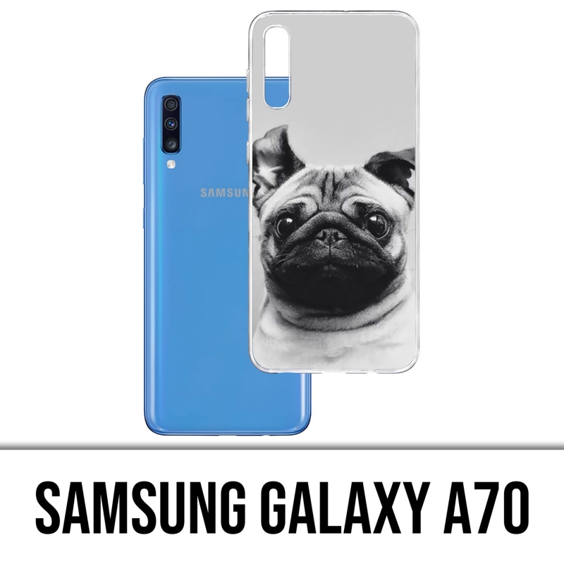 Funda Samsung Galaxy A70 - Orejas de perro Pug