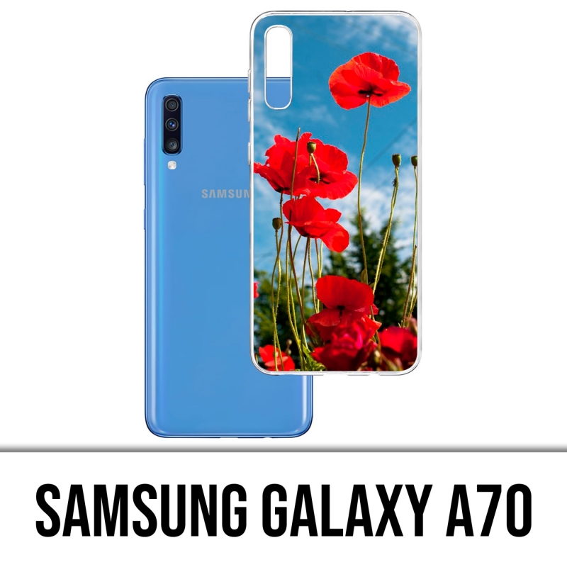 Custodia per Samsung Galaxy A70 - Poppies 1