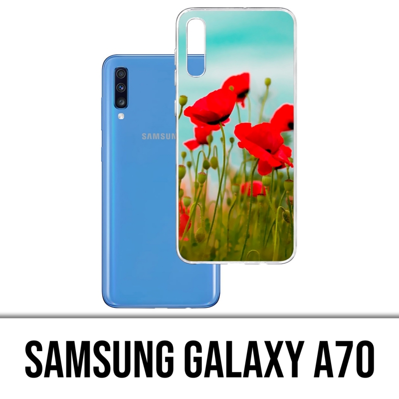 Custodia per Samsung Galaxy A70 - Poppies 2
