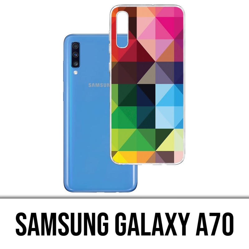 Coque Samsung Galaxy A70 - Cubes-Multicolores