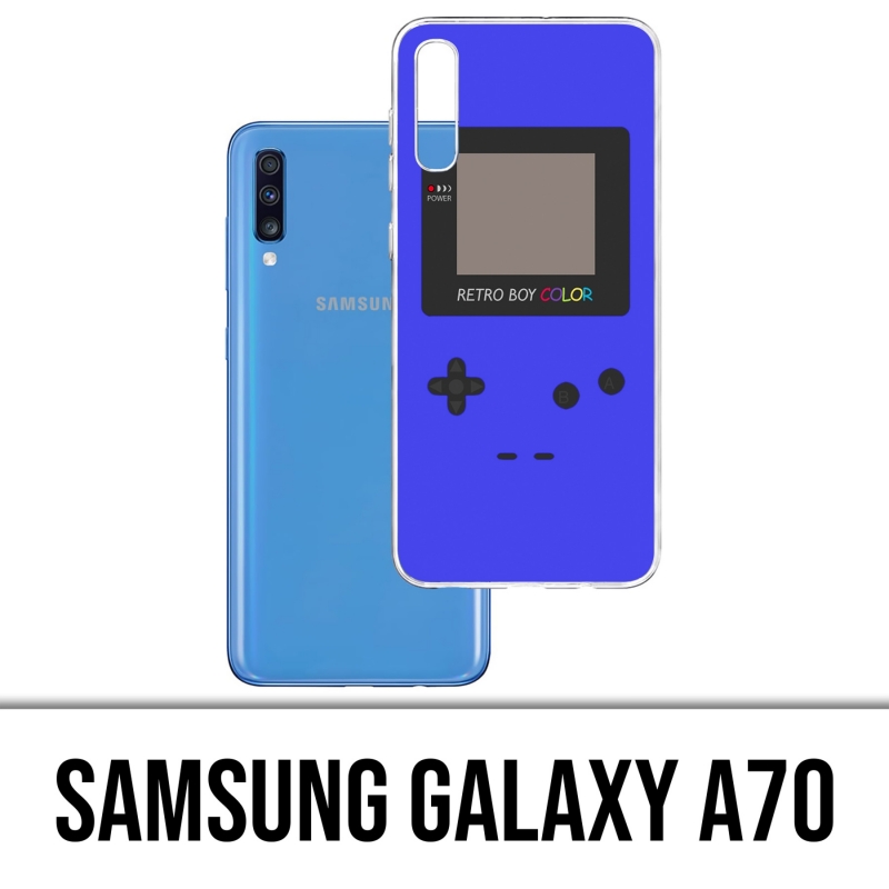 Coque Samsung Galaxy A70 - Game Boy Color Bleu