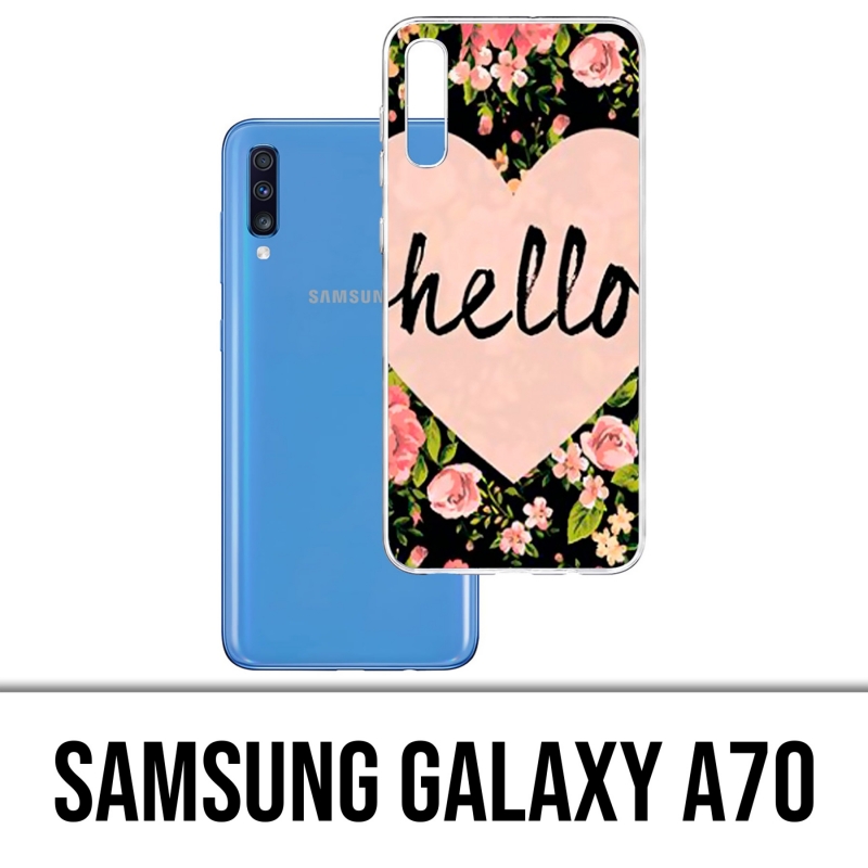 Funda Samsung Galaxy A70 - Hello Pink Heart