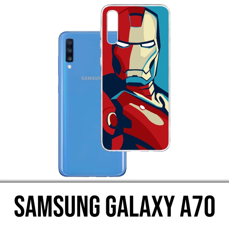 Funda Samsung Galaxy A70 - Diseño de Iron Man Póster