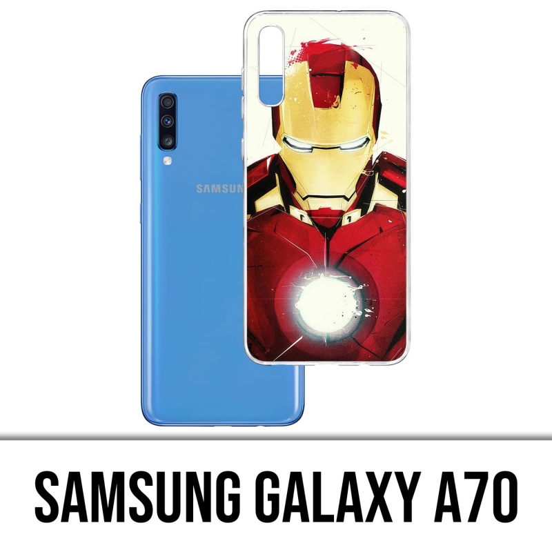 Samsung Galaxy A70 Case - Iron Man Paintart