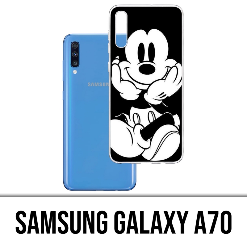 Coque Samsung Galaxy A70 - Mickey Noir Et Blanc