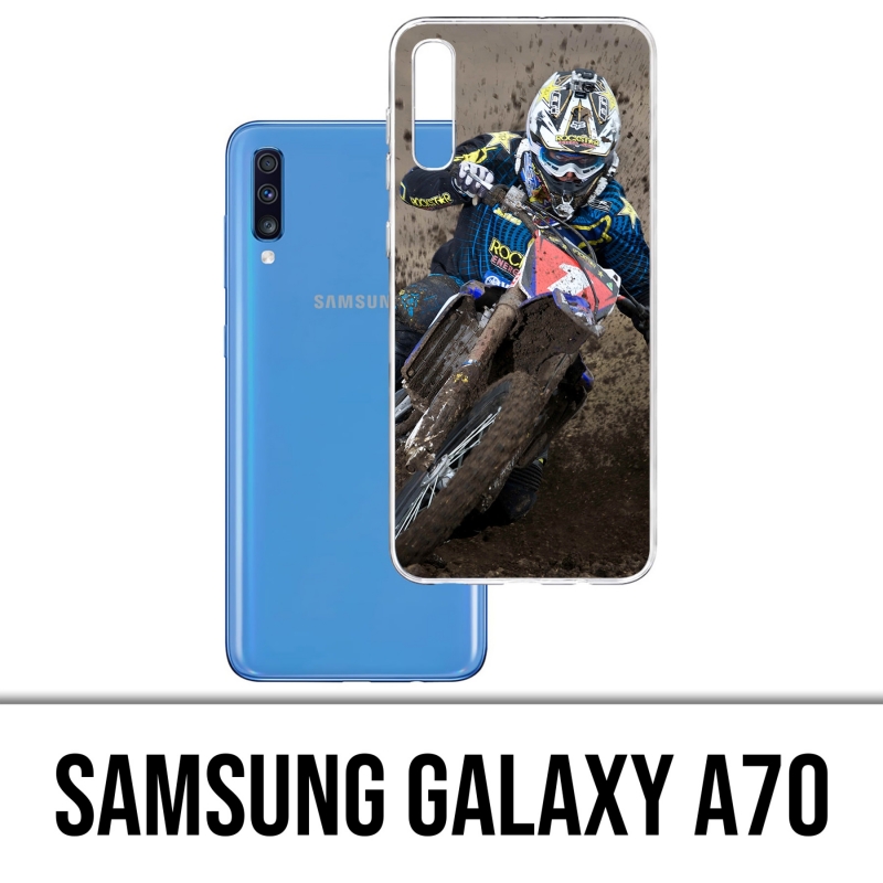 Custodia per Samsung Galaxy A70 - Fango Motocross