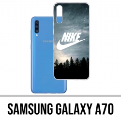 Coque Samsung Galaxy A70 - Nike Logo Wood