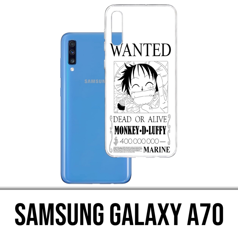 Samsung Galaxy A70 Case - One Piece Wanted Luffy