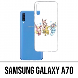 Coque Samsung Galaxy A70 - Pokémon Bébé Evoli Évolution