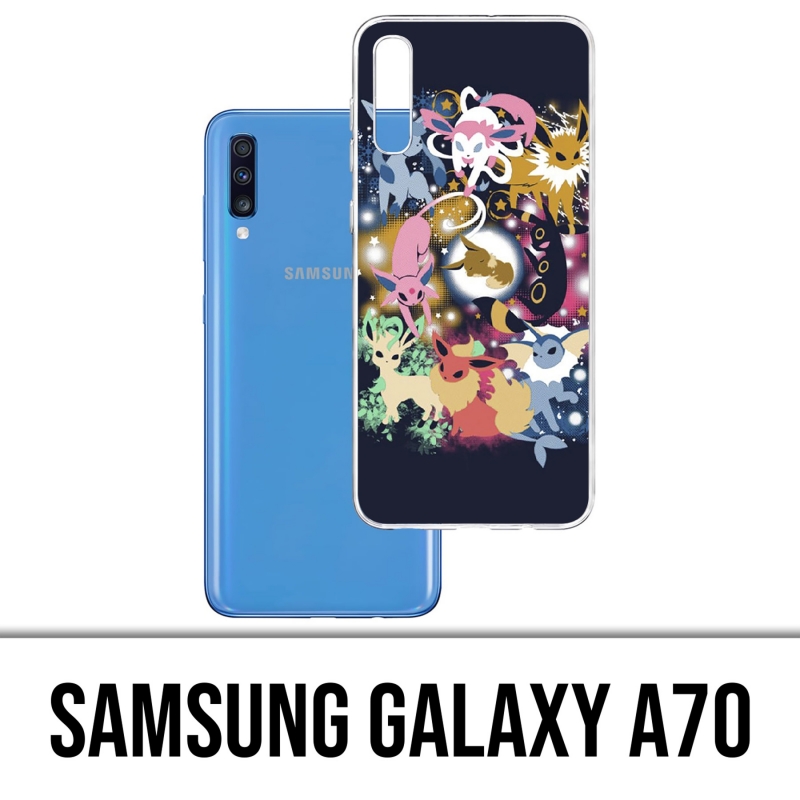 Custodia per Samsung Galaxy A70 - Pokémon Eevee Evolutions