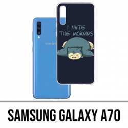 Coque Samsung Galaxy A70 - Pokémon Ronflex Hate Morning