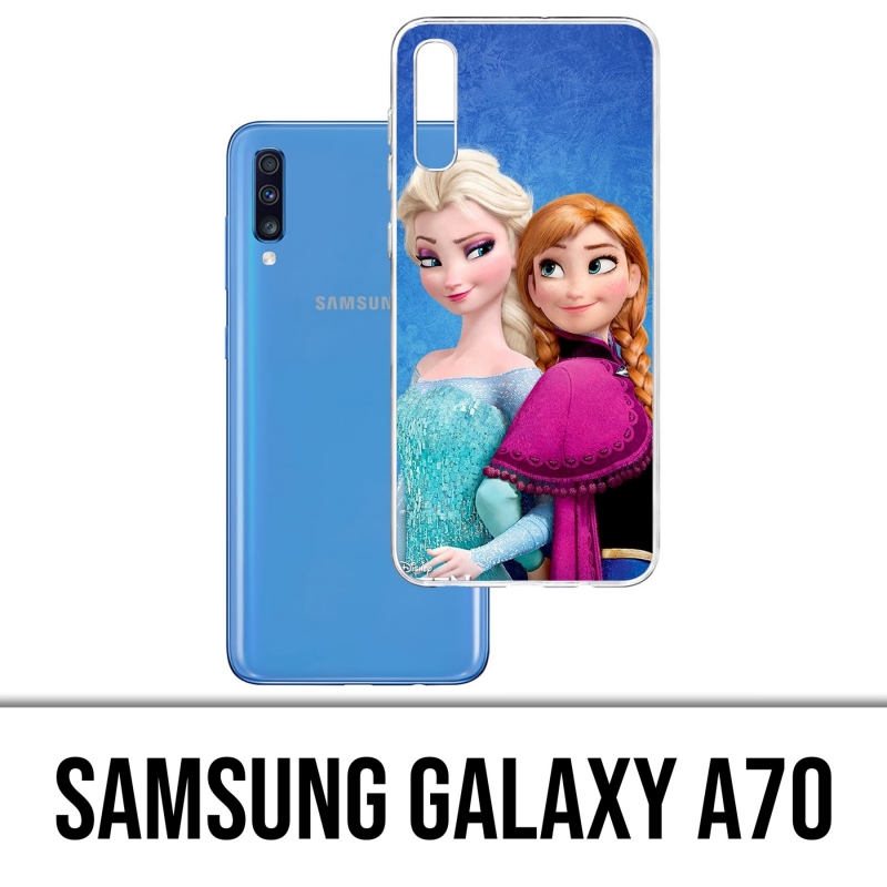 Custodia per Samsung Galaxy A70 - Frozen Elsa e Anna