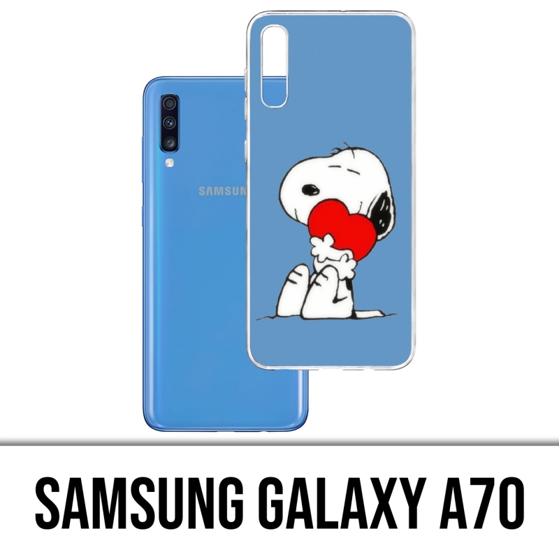 Custodia per Samsung Galaxy A70 - Snoopy Heart