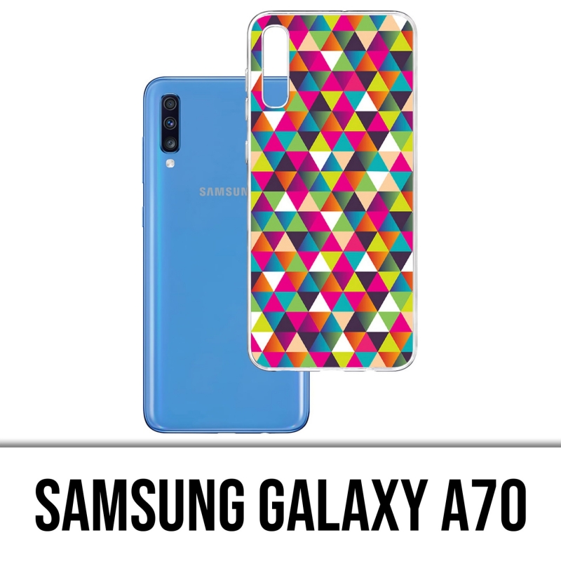 Coque Samsung Galaxy A70 - Triangle Multicolore