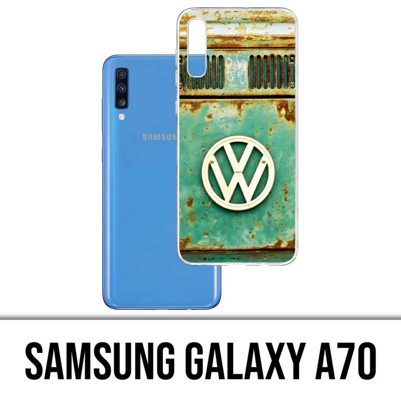 Custodia per Samsung Galaxy A70 - Logo Vw Vintage