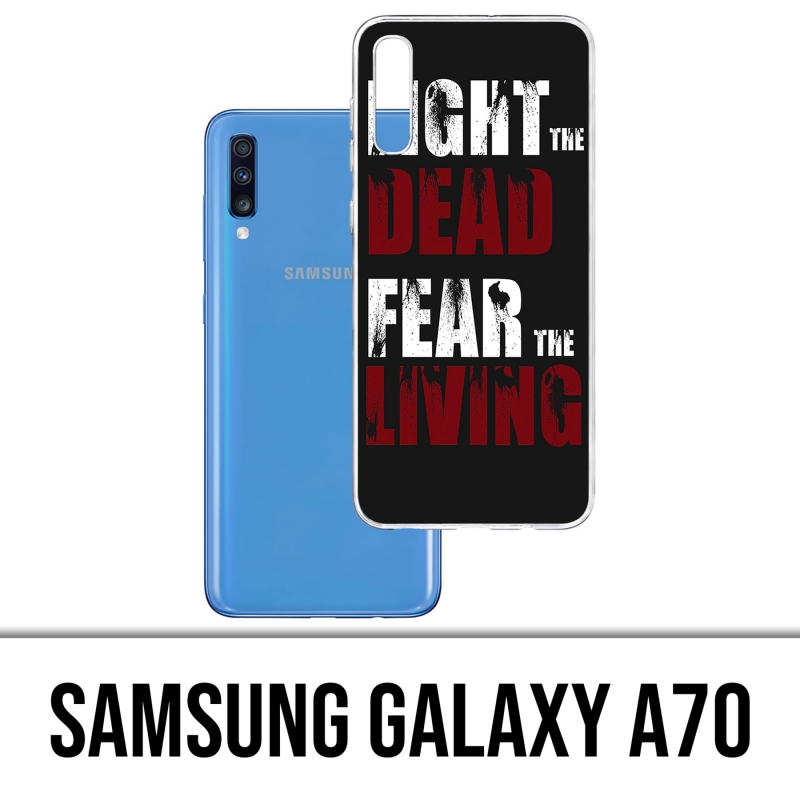 Samsung Galaxy A70 Case - Walking Dead Fight The Dead Angst vor den Lebenden