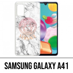Samsung Galaxy A41 Case - Versace White Marble