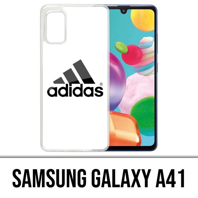 Custodia per Samsung Galaxy A41 - Logo Adidas bianco