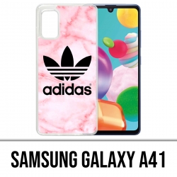 Custodia per Samsung Galaxy A41 - Adidas marmo rosa