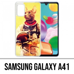 Custodia per Samsung Galaxy A41 - Gatto Astronauta Animale
