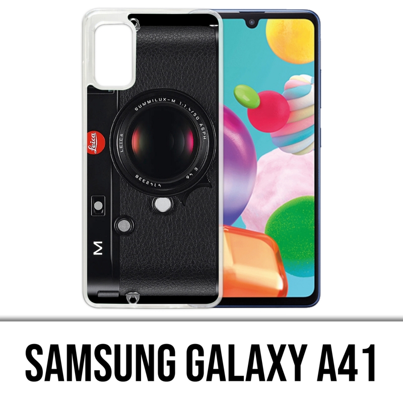 Samsung Galaxy A41 Case - Vintage Camera Black