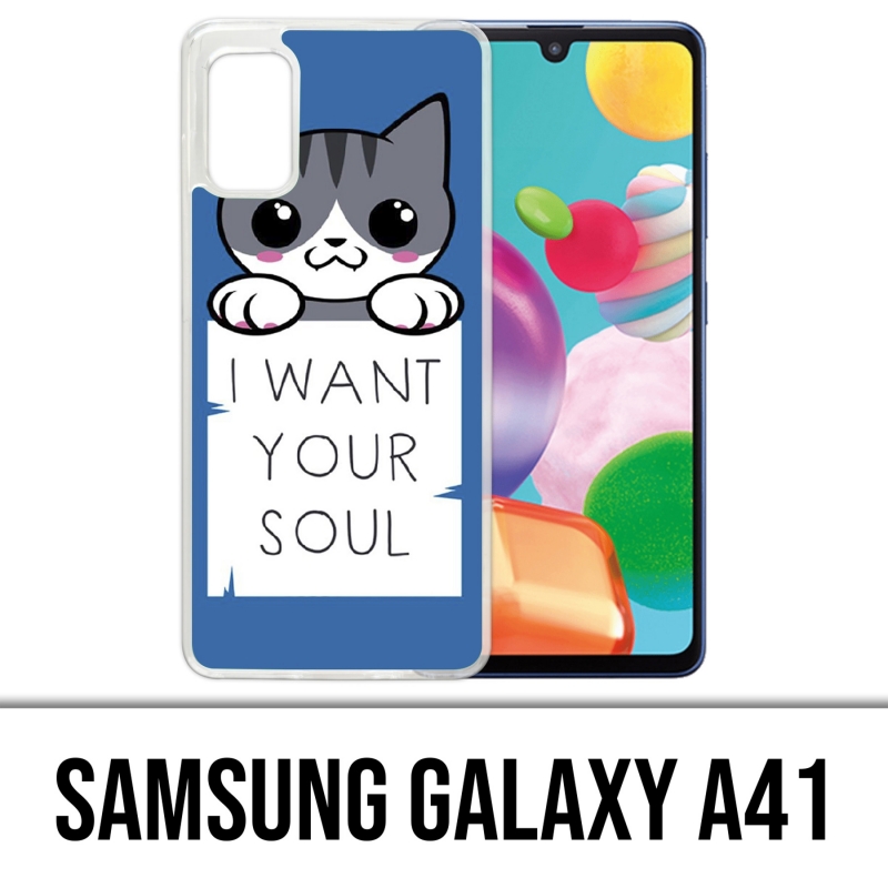 Samsung Galaxy A41 Case - Cat I Want Your Soul