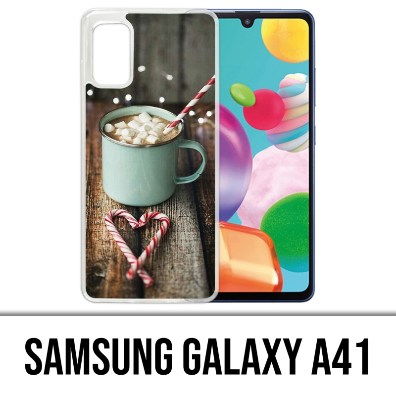 Funda Samsung Galaxy A41 - Chocolate caliente con malvavisco