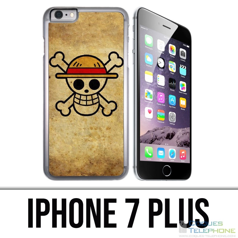 Custodia per iPhone 7 Plus - One Piece Logo vintage