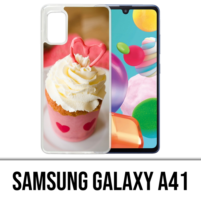 Custodia per Samsung Galaxy A41 - Cupcake rosa