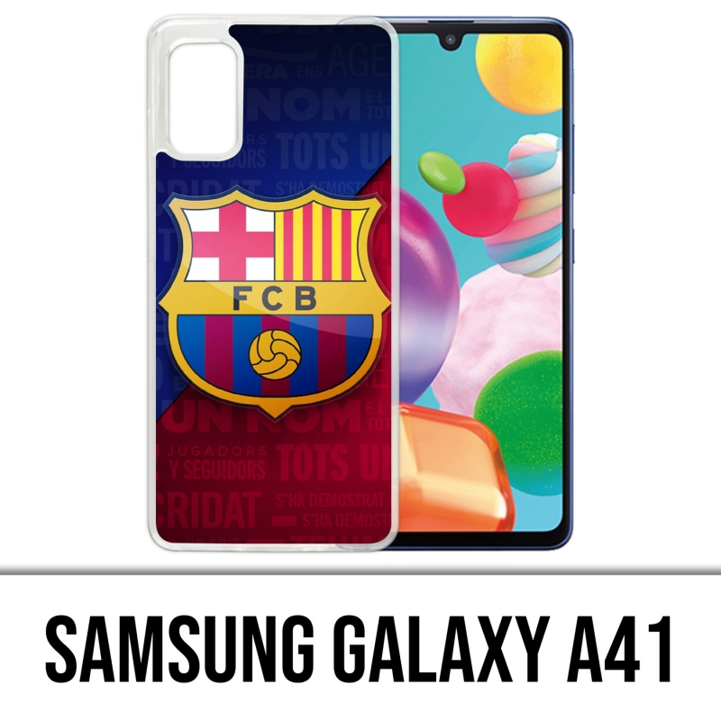 Funda Samsung Galaxy A41 - Logo Fútbol Fc Barcelona
