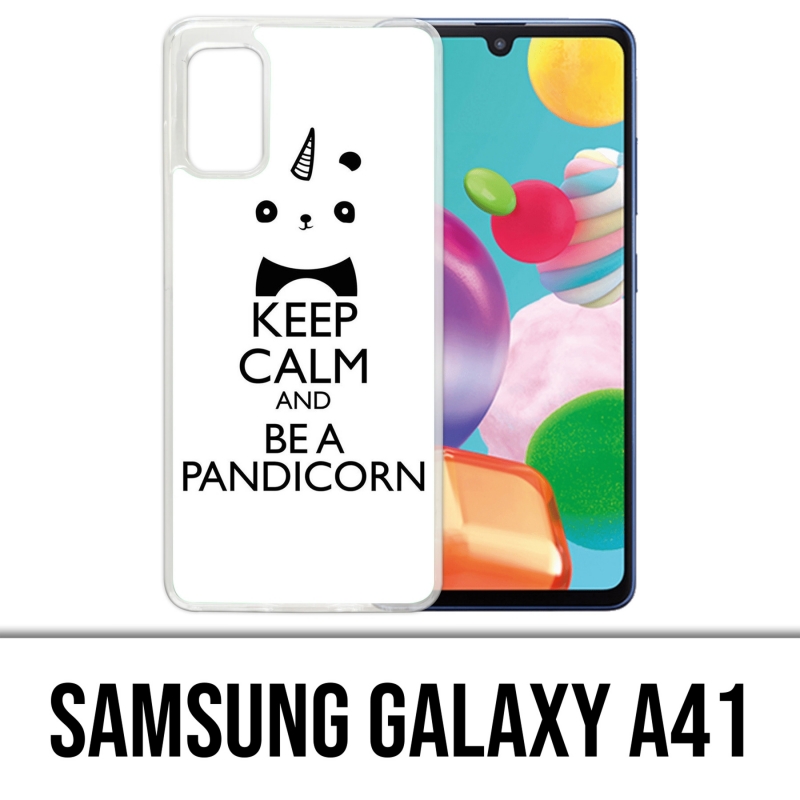 Custodia per Samsung Galaxy A41 - Keep Calm Pandicorn Panda Unicorn