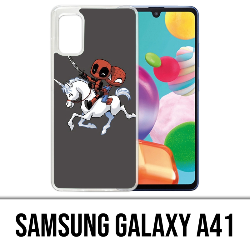 Coque Samsung Galaxy A41 - Licorne Deadpool Spiderman