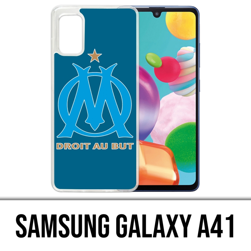 Samsung Galaxy A41 Case - Om Marseille Logo Big Blue Background