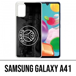 Coque Samsung Galaxy A41 - Logo Psg Fond Black