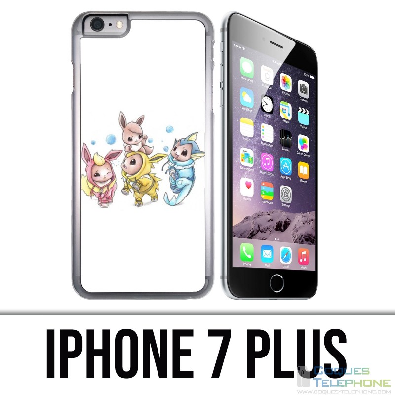 Coque iPhone 7 PLUS - Pokémon bébé Evoli évolution